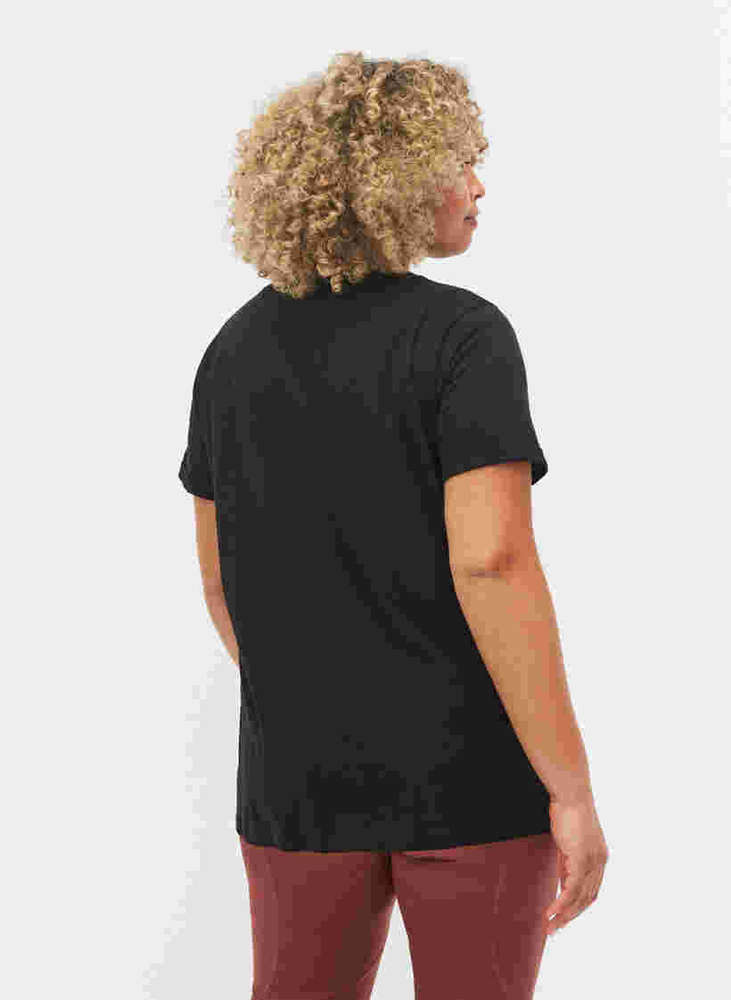 T-paita printillä treeniin , Black w. copper logo, Model image number 1
