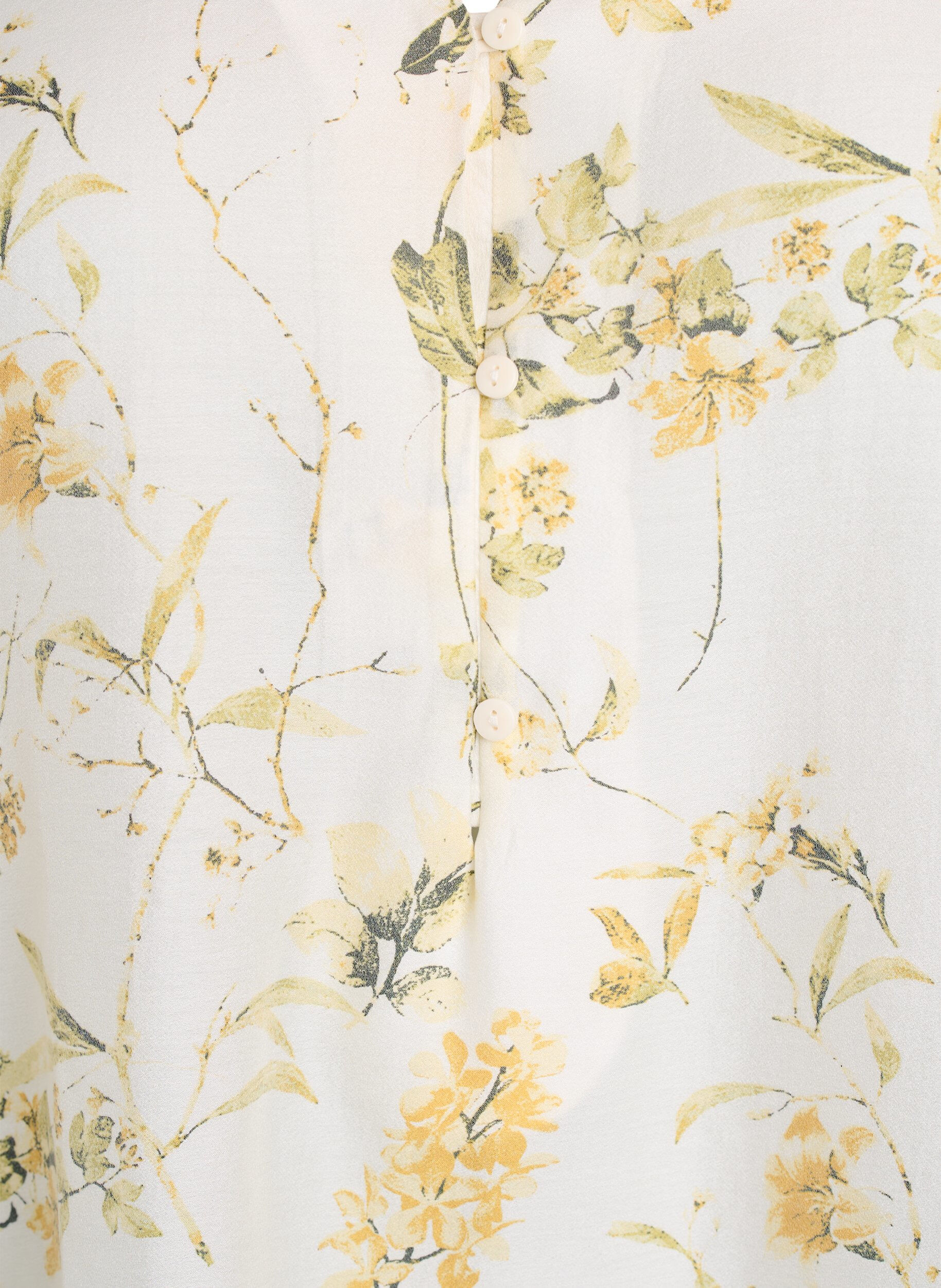 Zizzi A-mallinen tunika, jossa on lyhyet hihat, Keltainen, Packshot image number 2