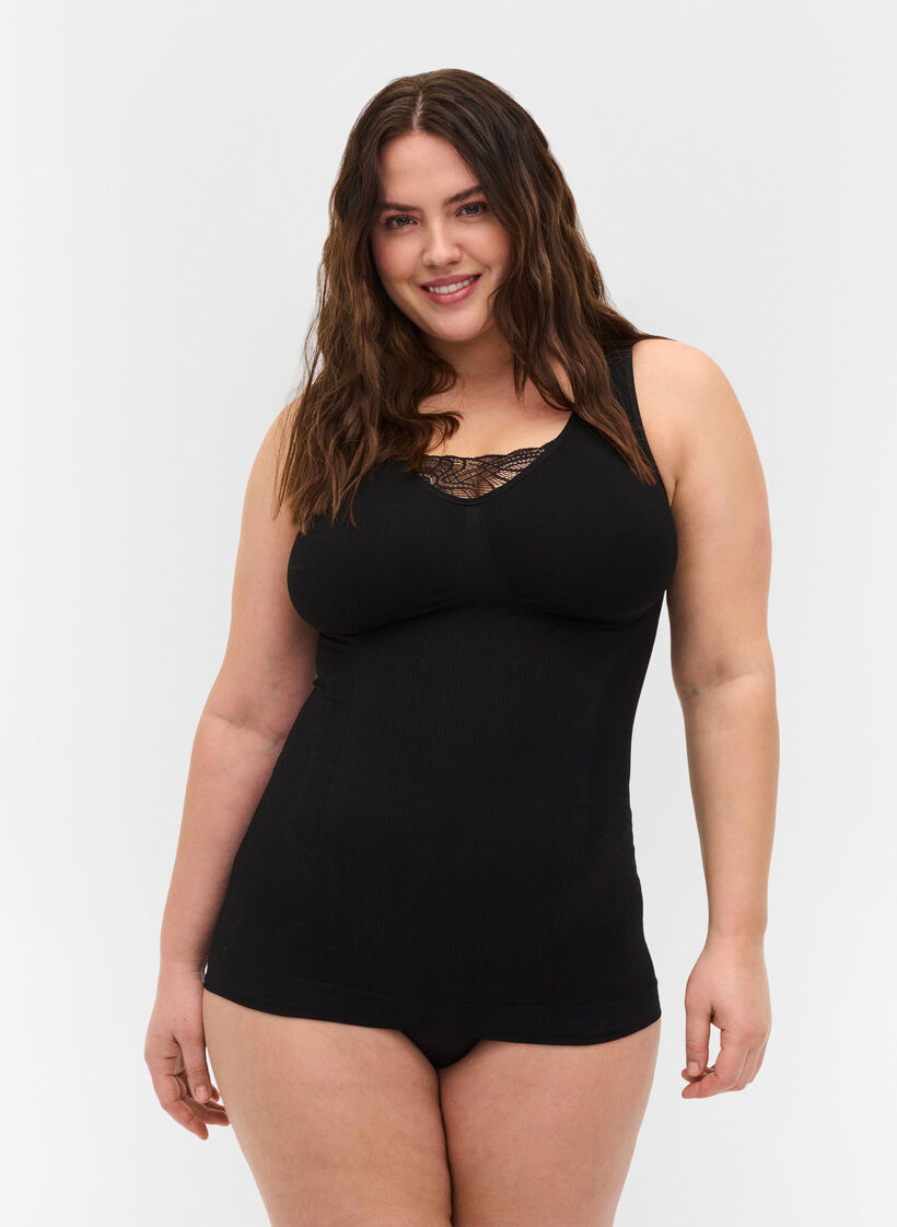 Shapewear-toppi pitsill&auml;, Black, Model image number 0