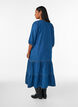 Denim-maximekko r&ouml;yhel&ouml;kerroksilla, Sininen, Model image number 1