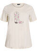 FLASH - T-paita printill&auml;, Beige, Packshot image number 0