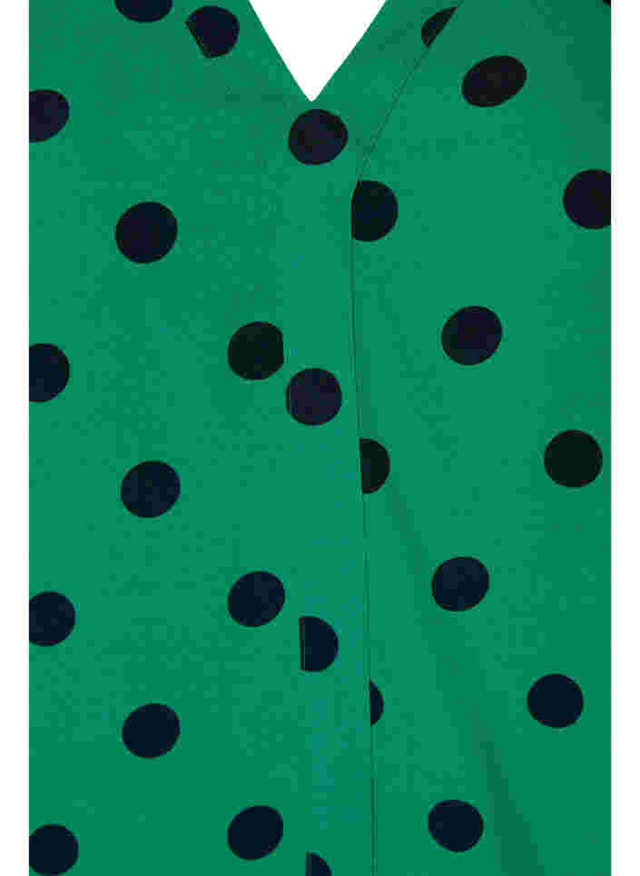 Viskoosipusero pilkuilla, Jolly Green dot AOP, Packshot image number 2