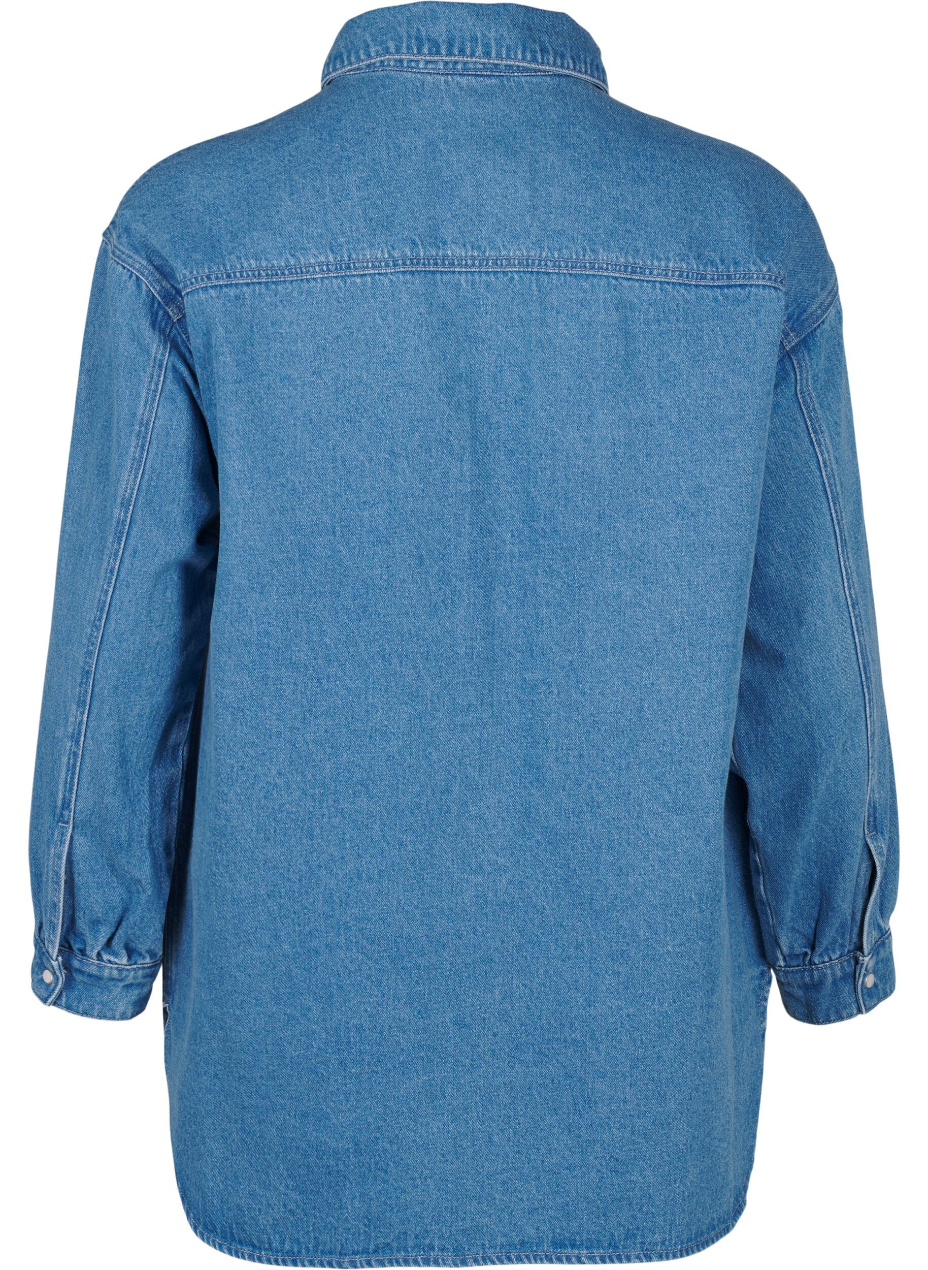 Zizzi Farkkupaita strasseilla, Light Blue Denim, Packshot image number 1
