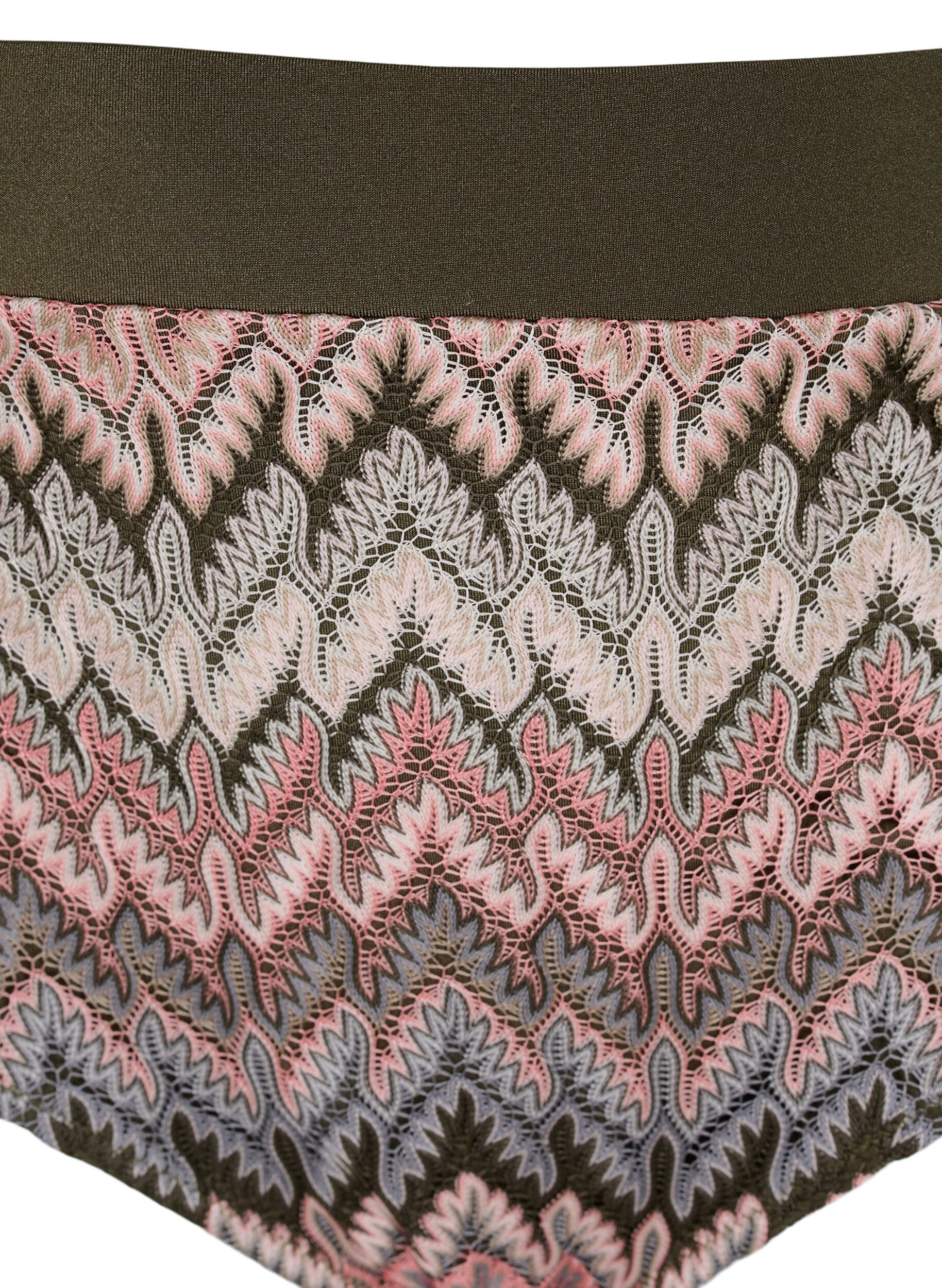 Zizzi Kuvioitu kolmiobikinialaosa, Beech AOP, Packshot image number 2