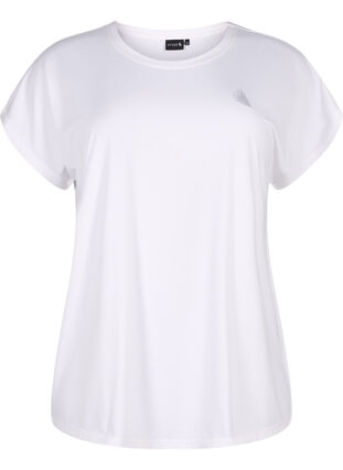 Lyhythihainen treeni T-paita, Bright White, Packshot image number 0
