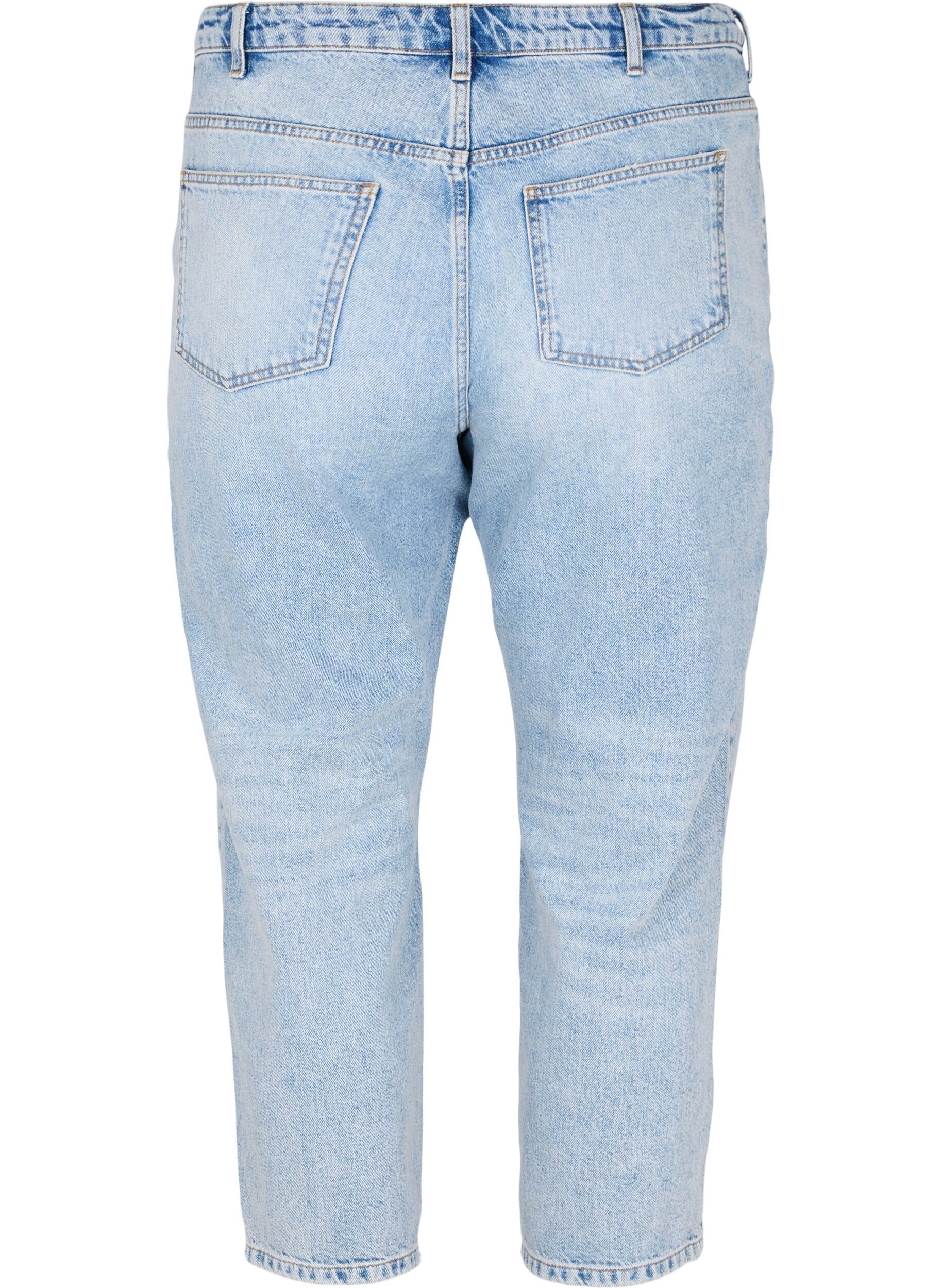 Zizzi Kropatut Vera-farkut niiteill&auml;, Light blue denim, Packshot image number 1