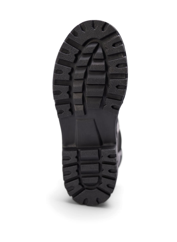 Lyhyt leveälestinen kumisaapas kuosilla, B. Teal Flower AOP, Packshot image number 5