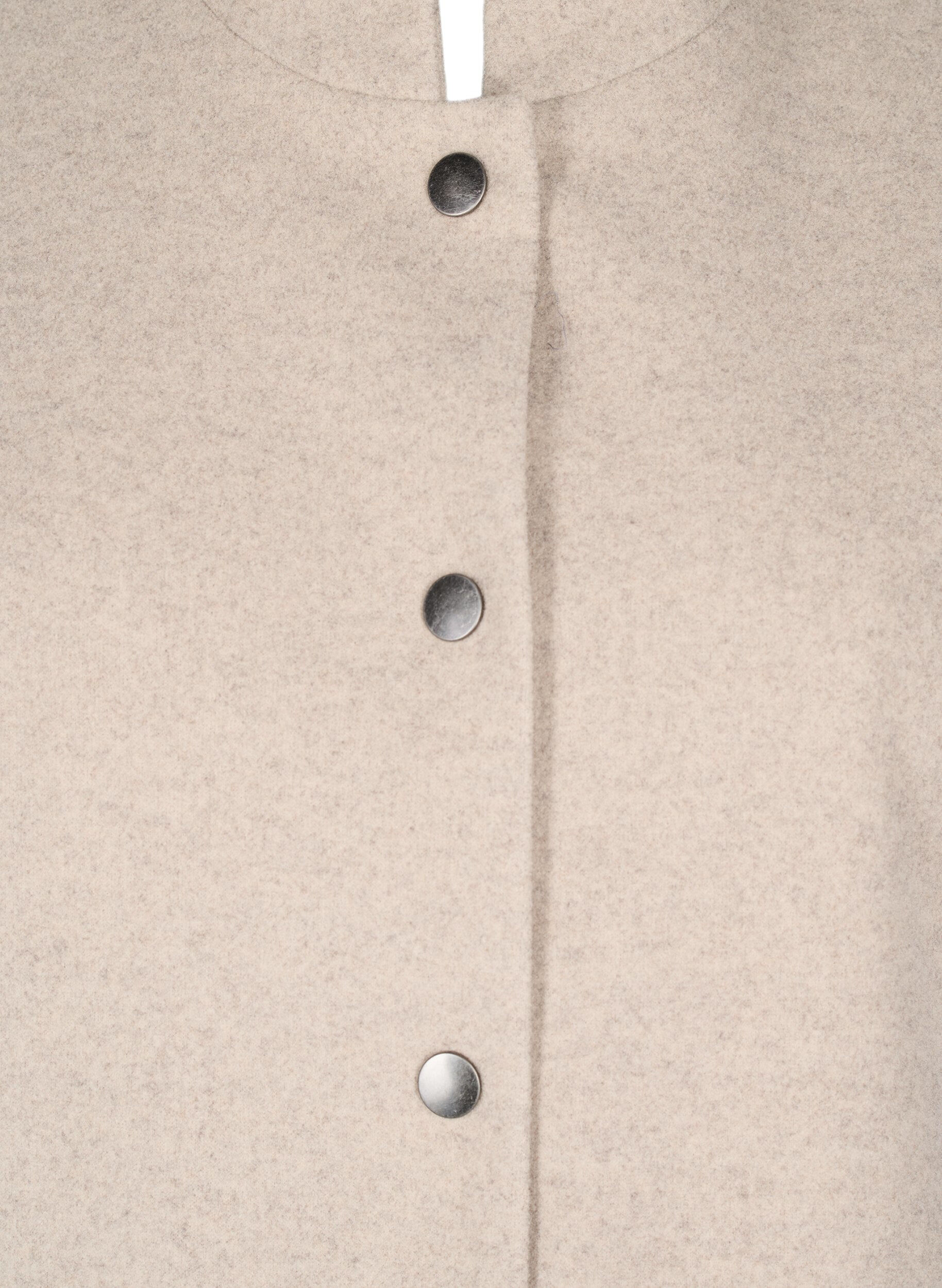 Zizzi Villakangastyylinen viittatakki, jossa on lyhyet hihat, Simply Taupe Mel., Packshot image number 2