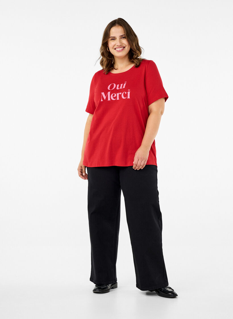 FLASH - T-paita printillä, Punainen, Model image number 1