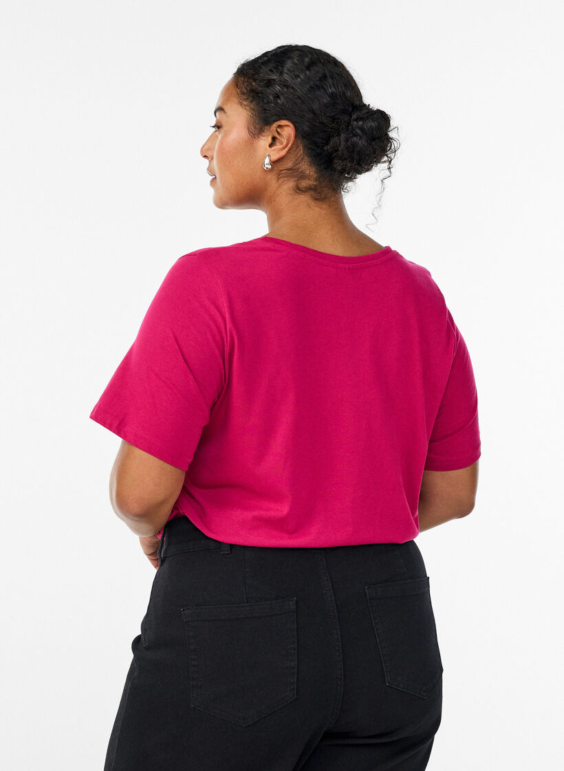 T-paita printill&auml;, Punainen, Model image number 2