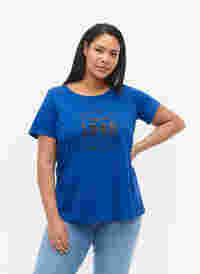 Puuvillainen t-paita painatuksella, Surf the web MADE, Model