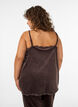 Velourpaita pitsireunuksella, Ruskea, Model image number 2