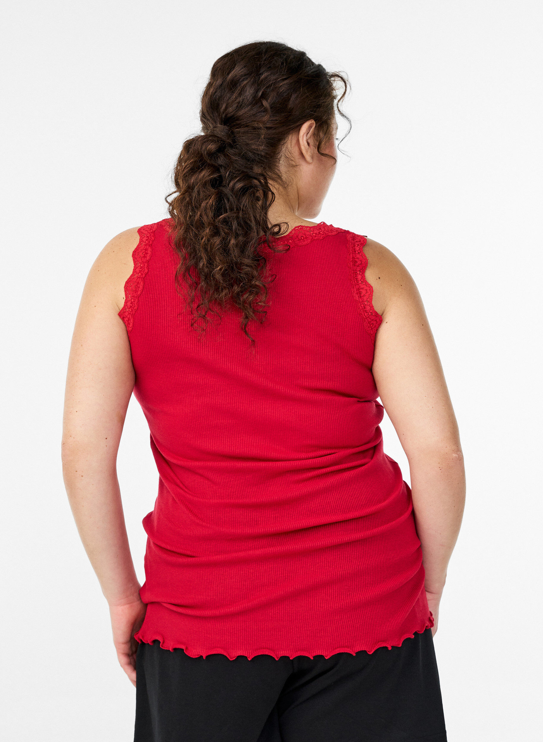 ZizziPitsikoristeinen yl&auml;osa, Punainen, Model image number 2