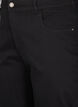 Cropped Vera -farkut, joissa on suora istuvuus, Musta, Packshot image number 2