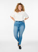 Super slim Amy-farkut korkealla vy&ouml;t&auml;r&ouml;ll&auml;, Sininen, Model image number 0