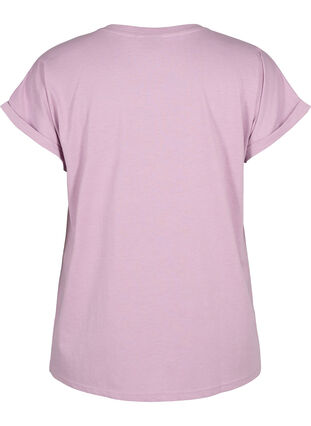 Lyhythihainen t-paita puuvillasekoitteesta, Lavender Mist, Packshot image number 1