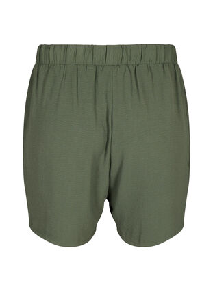 Shortsit, joissa on taskut ja joustava vyötärönauha, Thyme, Packshot image number 1