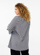 Ruudullinen tunika V-pääntiellä, Black/W. Gingham, Model image number 1