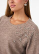 Neulepusero strasseilla ja niiteill&auml;, Beige, Model image number 3