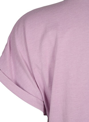 Lyhythihainen puuvillasekoitteinen T-paita, Lavender Mist, Packshot image number 3