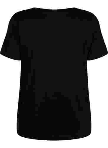 T-paita printillä treeniin , Black w. Bad Ass, Packshot image number 1