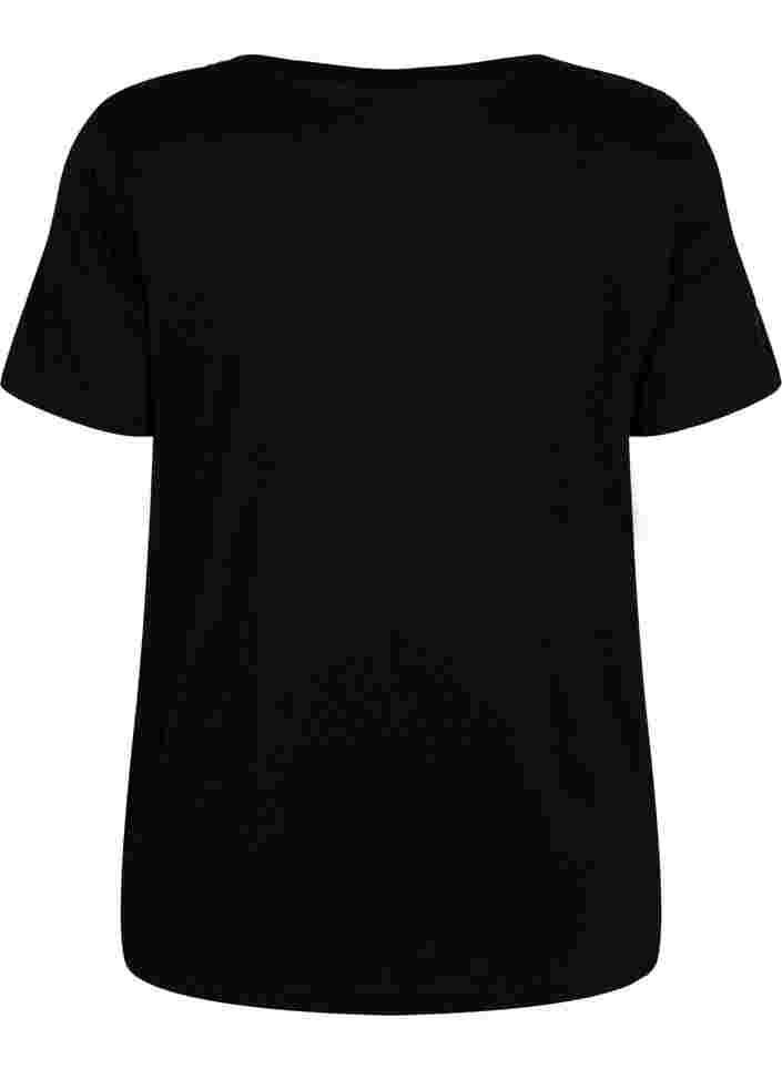 T-paita printillä treeniin , Black w. Bad Ass, Packshot image number 1