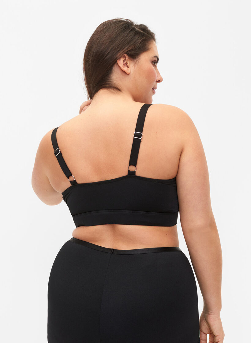 Bikiniyläosa irroitettavalla toppauksella, Black, Model image number 1