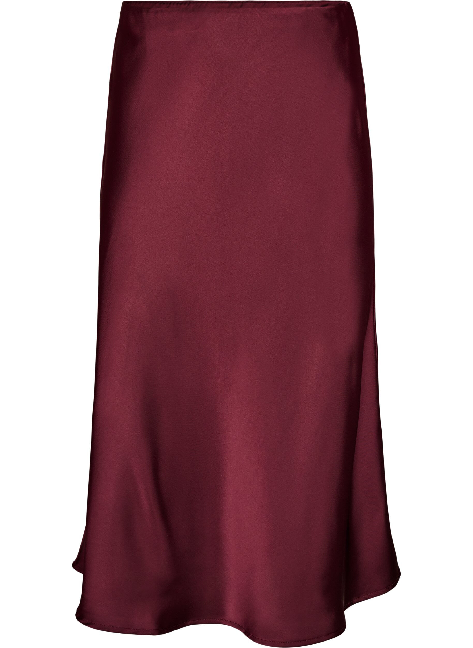 ZizziSatiininen midi-hame, Punainen, Packshot image number 0