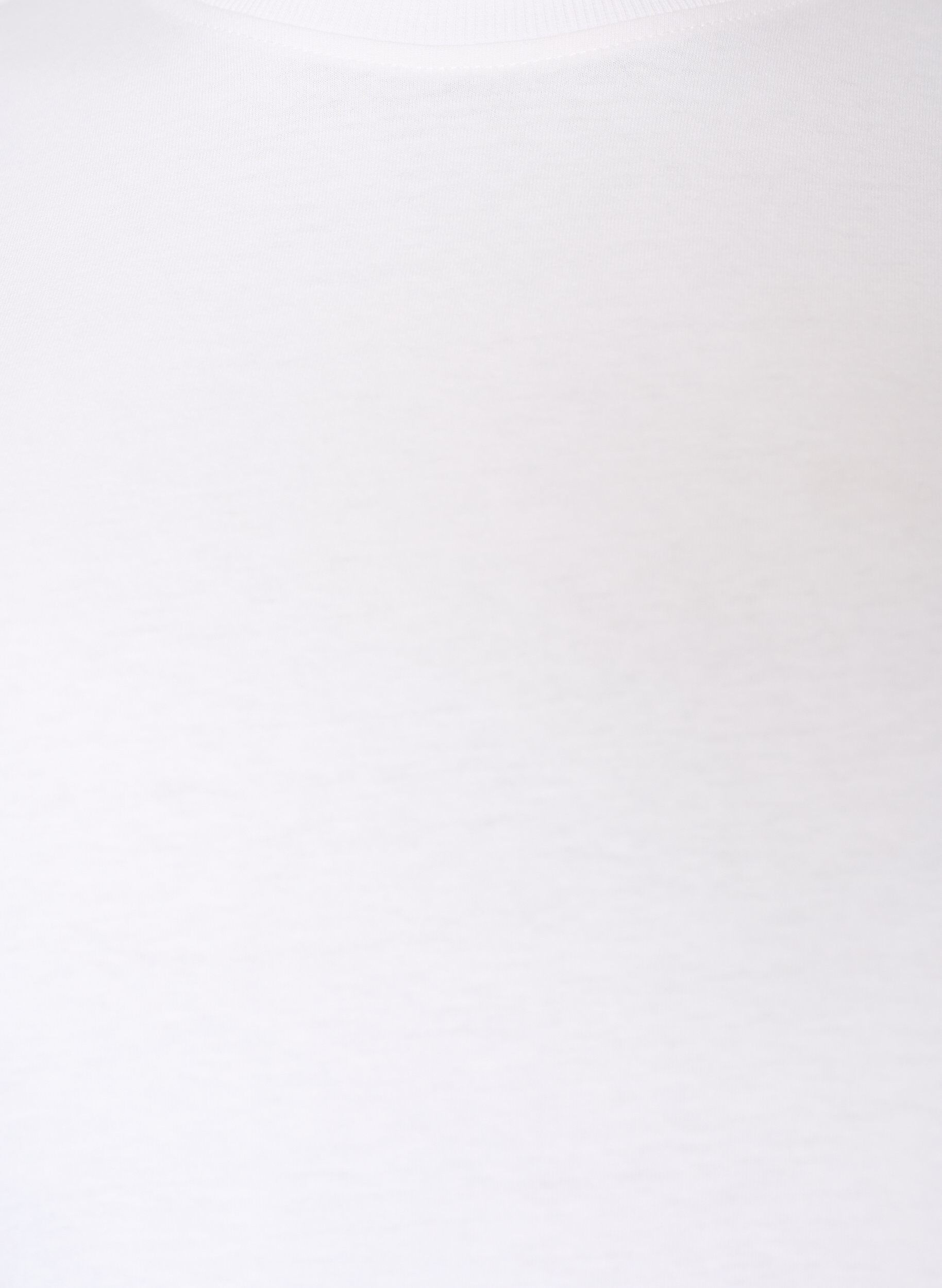 ZizziPuuvillainen T-paita printill&auml;, Valkoinen, Packshot image number 2