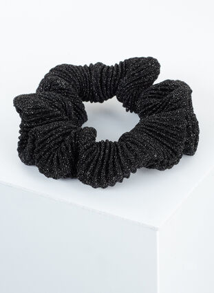 Kimaltava scrunchie, Black Glitter, Packshot image number 1
