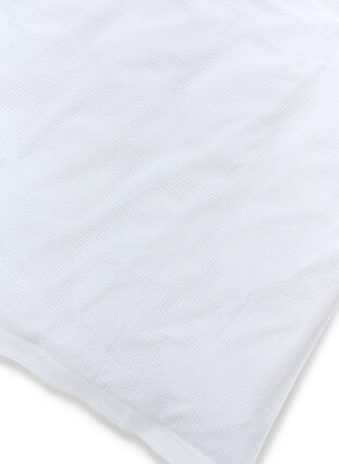 Puuvillainen pussilakanasetti ruuduilla, White/White Check, Packshot image number 2