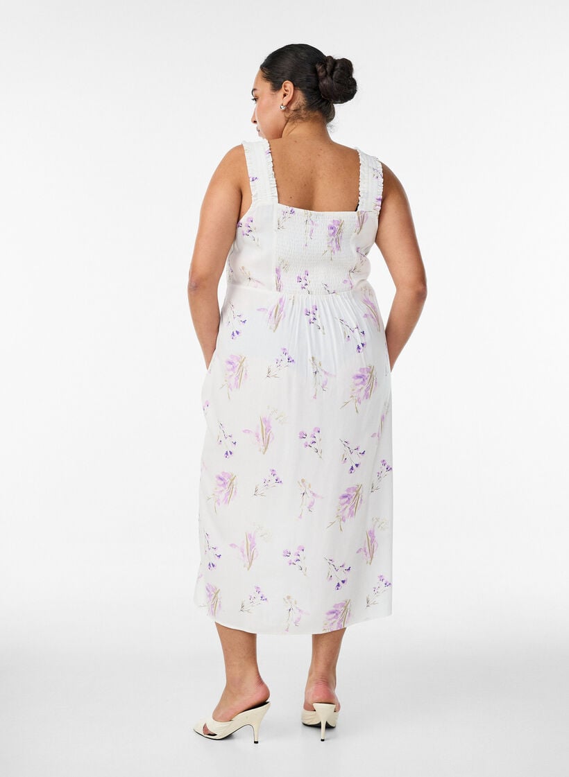 Kes&auml;mekko leveill&auml; olkaimilla, Valkoinen, Model image number 1
