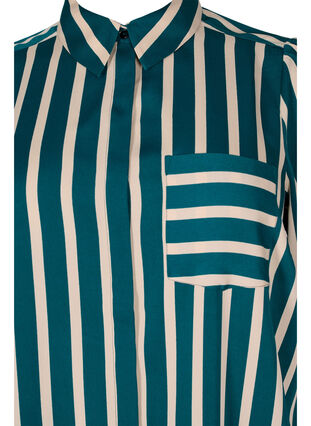 Raidallinen paita pitkillä hihoilla, Green Stripe, Packshot image number 2