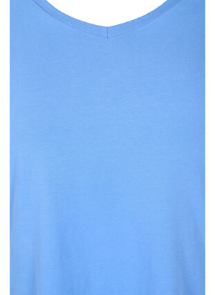 Yksivärinen perus t-paita puuvillasta, Ultramarine, Packshot image number 2