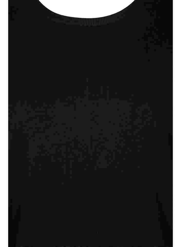 Neuletunika viskoosisekoitteesta, Black, Packshot image number 2