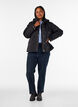 Topattu parka irrotettavalla hupulla, Musta, Model image number 1