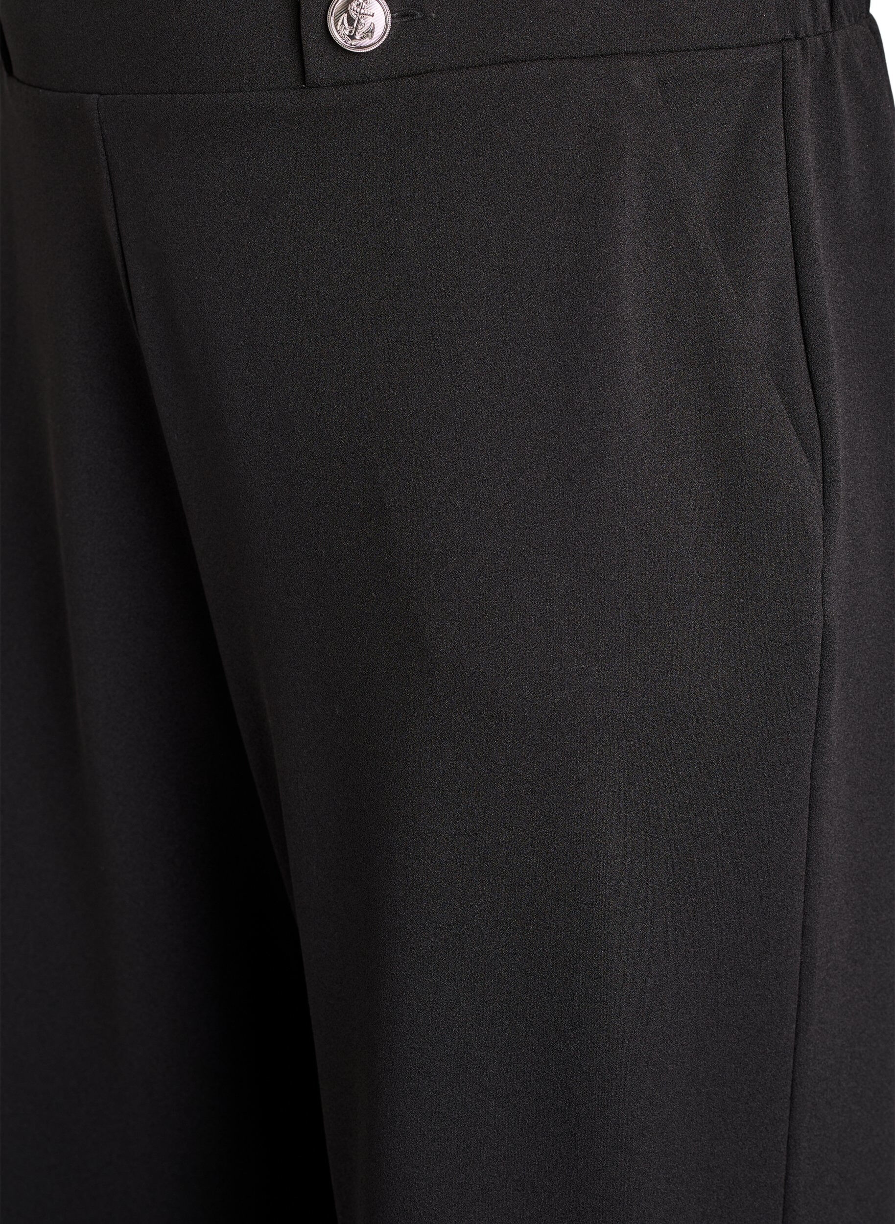 ZizziRennot housut taskuilla, Musta, Packshot image number 2