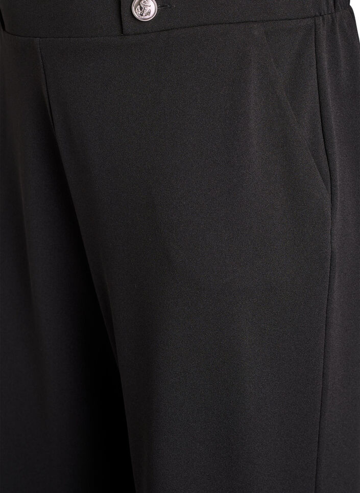 Rennot housut taskuilla, Musta, Packshot image number 2