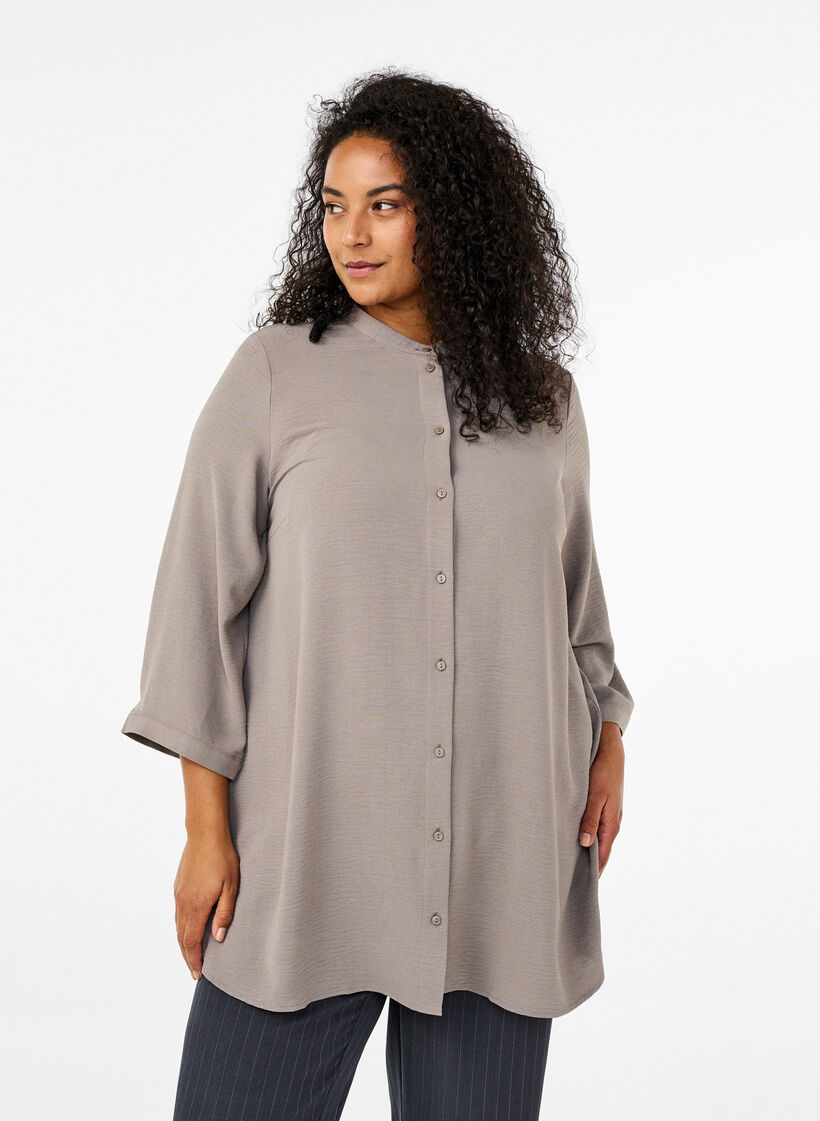 Tunika 3/4-hihoilla, Beige, Model image number 0