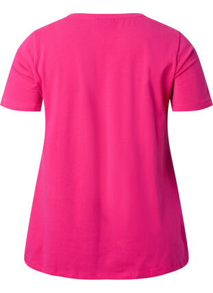 Yksivärinen perus t-paita puuvillasta, Beetroot Purple, Packshot image number 1