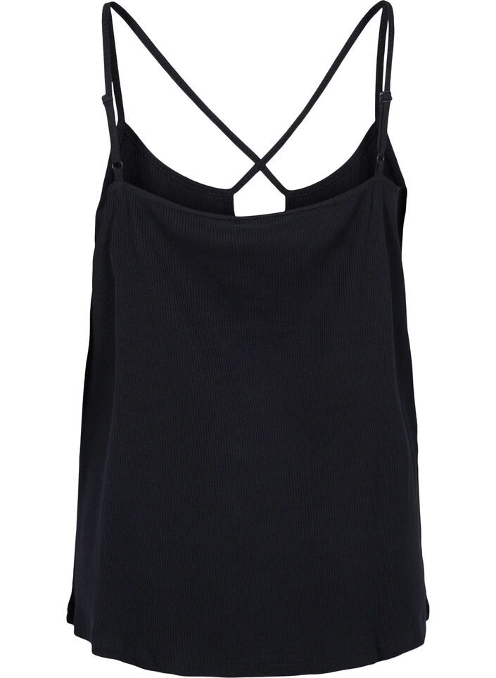 Resoritoppi luomupuuvillaa, ristikkäisyksityiskohtia, Black, Packshot image number 1