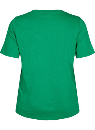 Lyhythihainen perus t-paita, jossa on v-pääntie, Jolly Green, Packshot image number 1