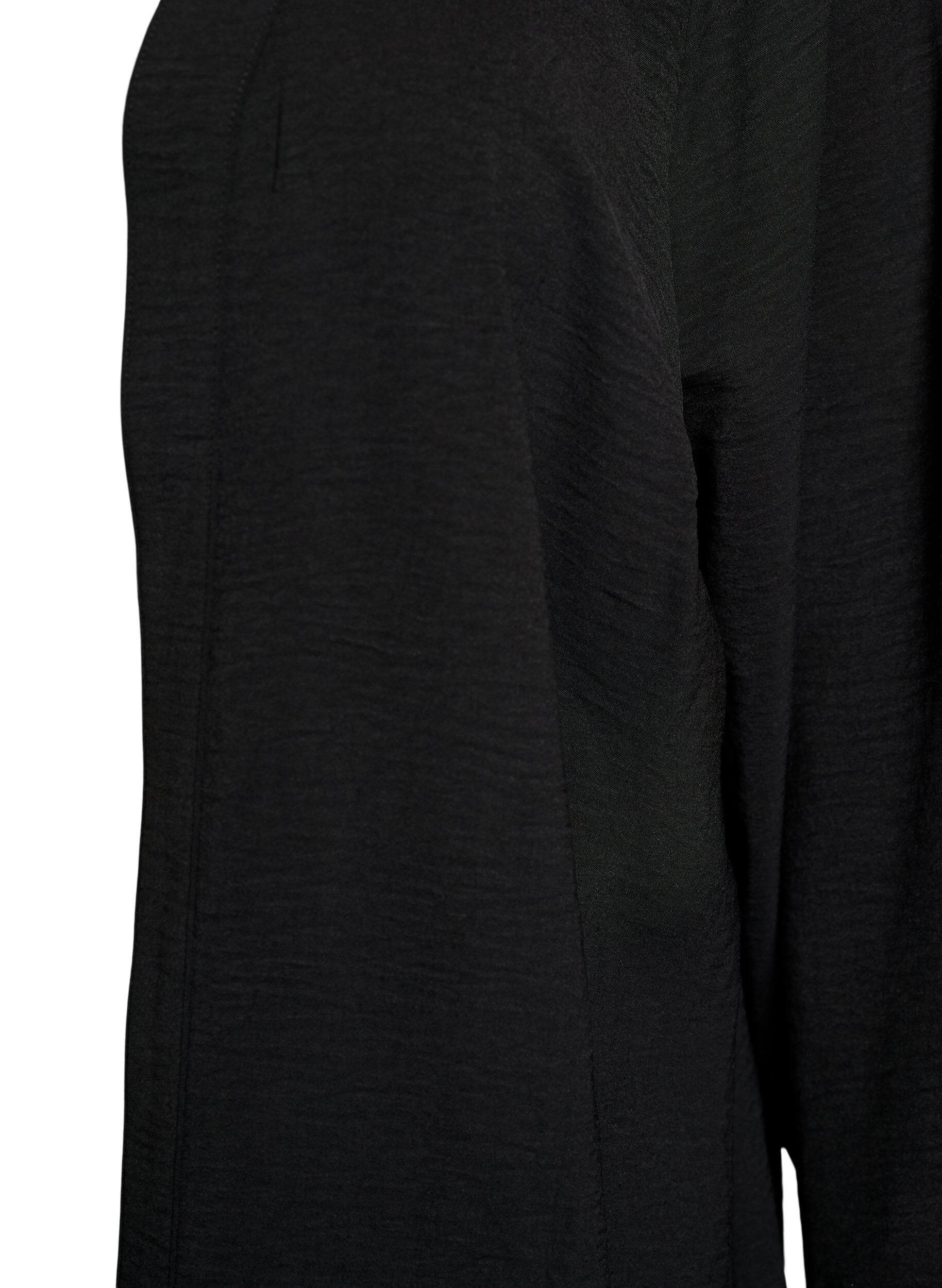 Zizzi Kimono 7/8-hihoilla, Musta, Packshot image number 2