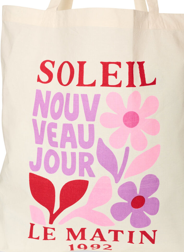 Tote-laukku printill&auml;, Punainen, Packshot image number 2