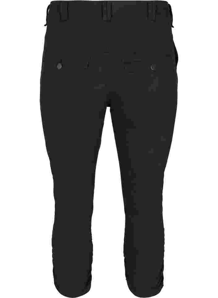 Tyköistuvat Nille-farkkucaprit , Black, Packshot image number 1