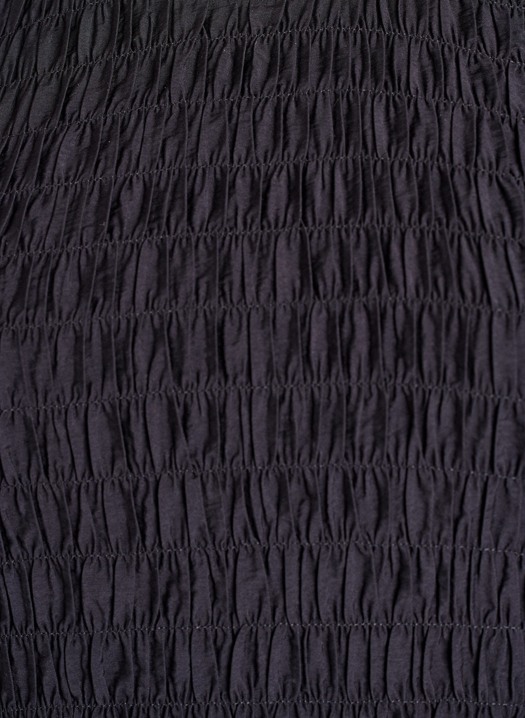 Zizzi Pusero smokkiosalla ja pitkill&auml; hihoilla, Musta, Packshot image number 2