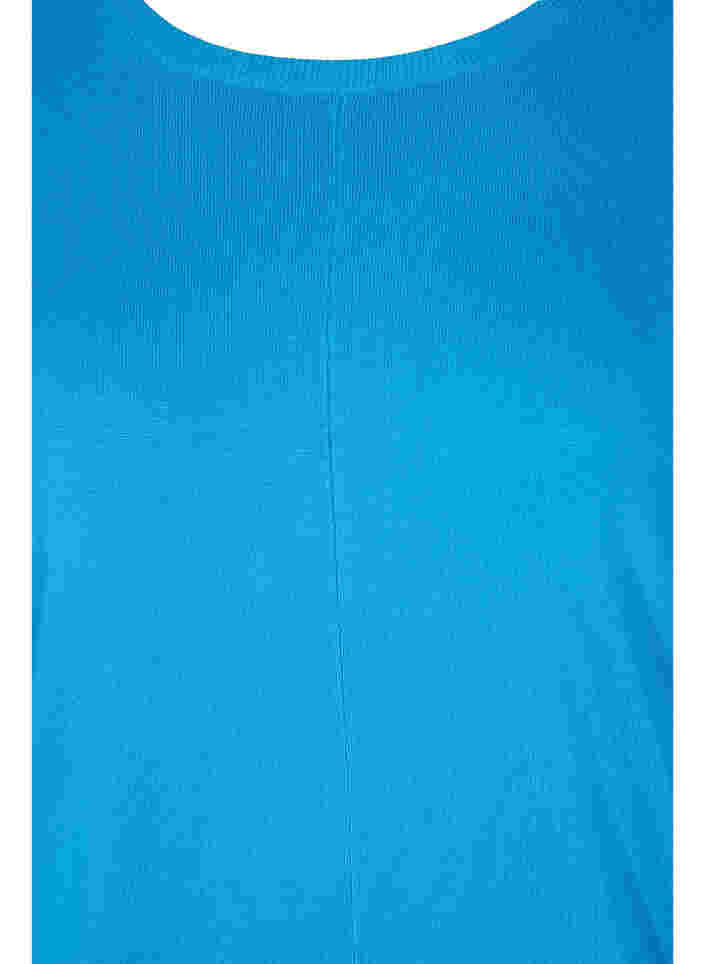 Neuletunika viskoosisekoitteesta, Malibu Blue, Packshot image number 2