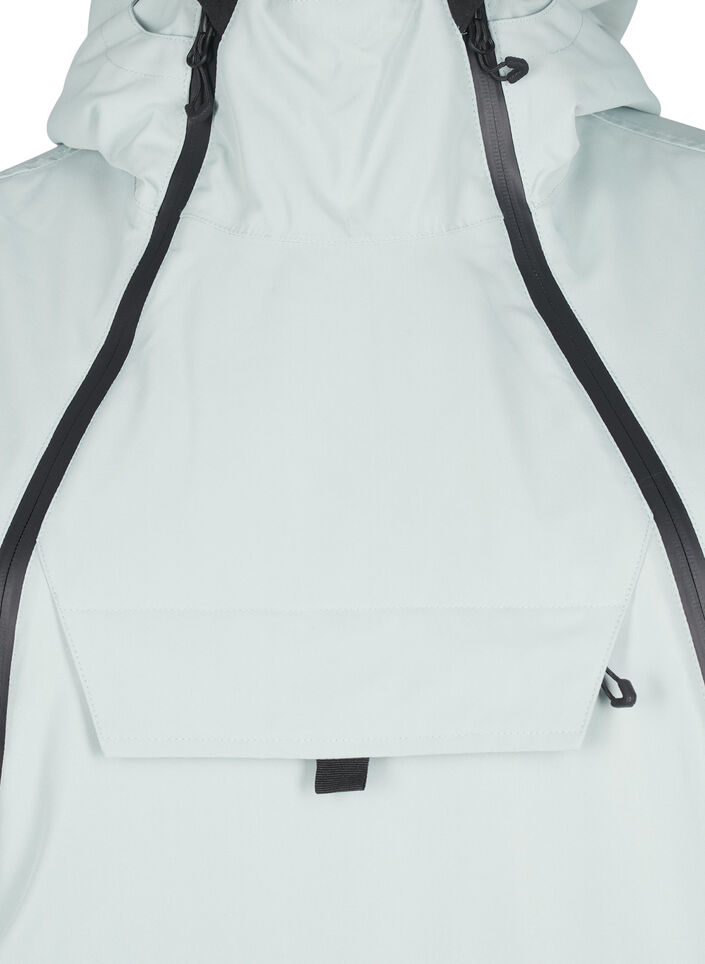 Toiminnallinen hiihtoanorakki hupulla, Vihreä, Packshot image number 2