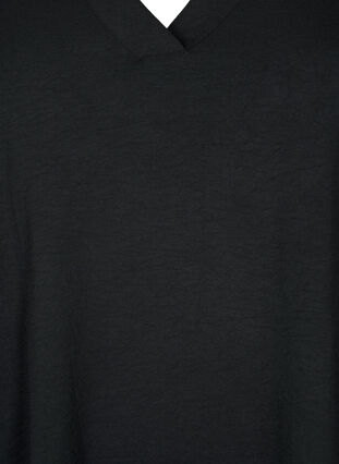 A-linjainen tunika 3/4-hihoilla, Black, Packshot image number 2