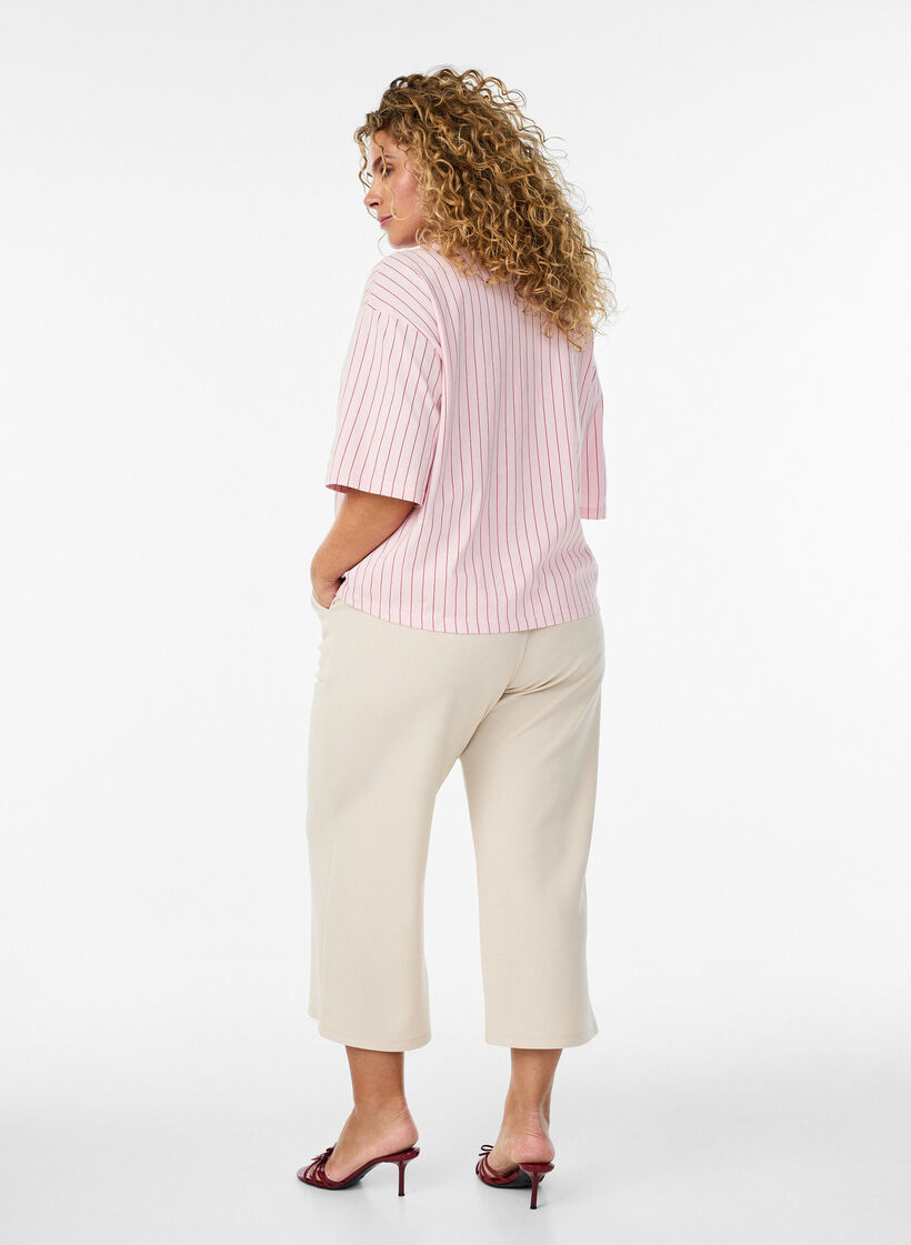 V&auml;lj&auml;t 7/8 pituiset housut, Beige, Model image number 1